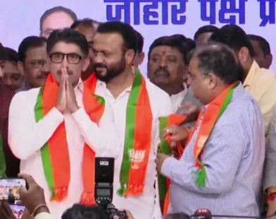 माढ्यातील शिंदे कुटुंबीयांचा भाजप प्रवेश सोहळा