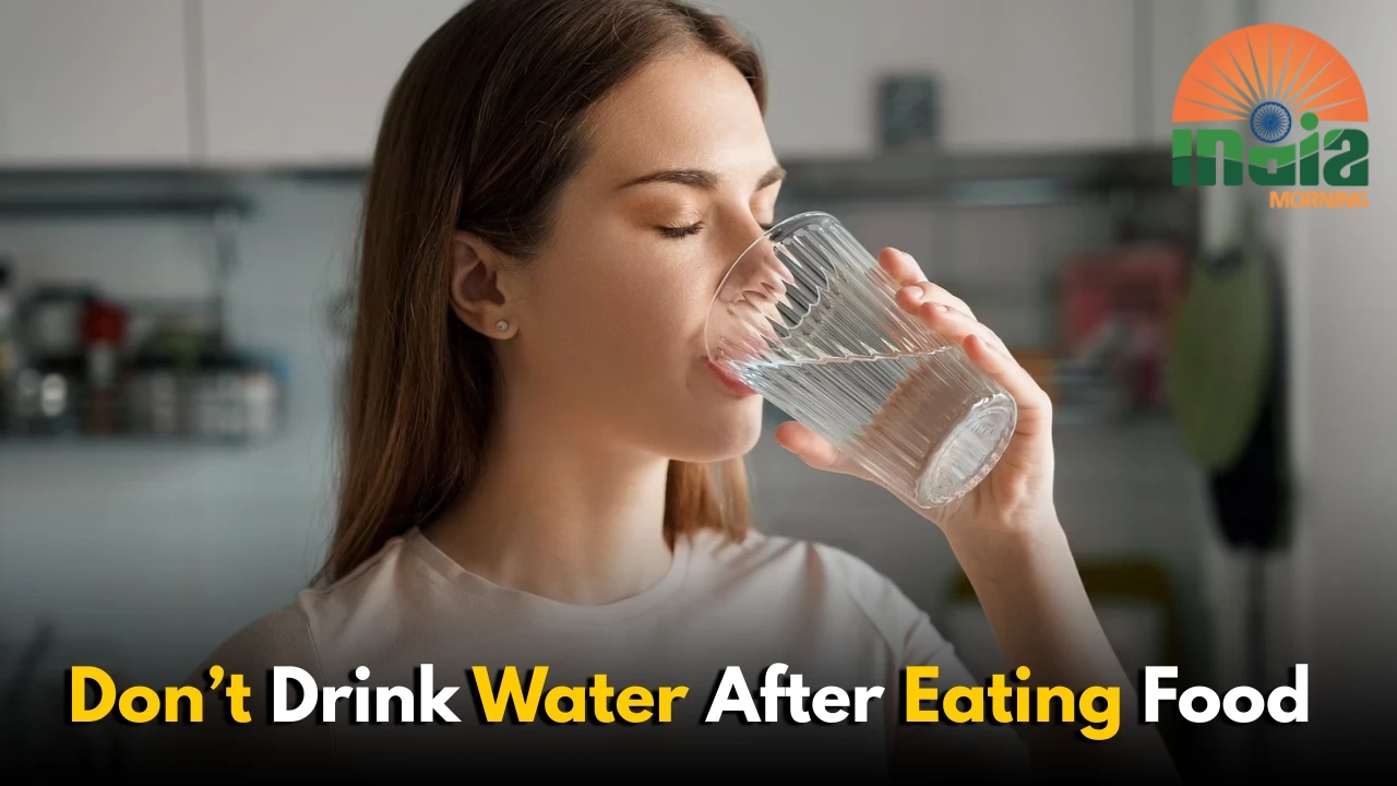 Foods you should not drink water after eating