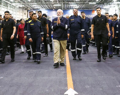 PM Modi celebrates Diwali INS Vikrant ship