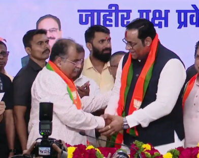 Vaibhav Khedekar joins BJP