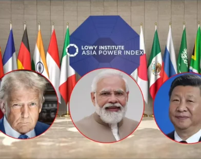 Lowy Institute Asia Power Index 2025 showing India at third position