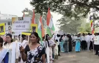 Citizens participate in Constitution Day Peace March in Nagpur